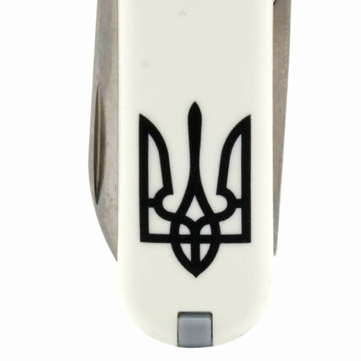 CLASSIC SD UKRAINE  58мм/1сл/7функ/бел /ножн /Трезубец.черн.