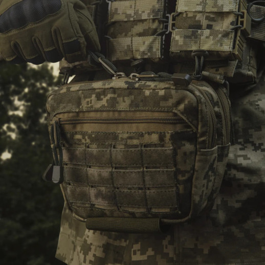 Сумка-напашник Ukrarmor PRO. Размер L(16х28 см). Материал Cordura 500D Пиксель