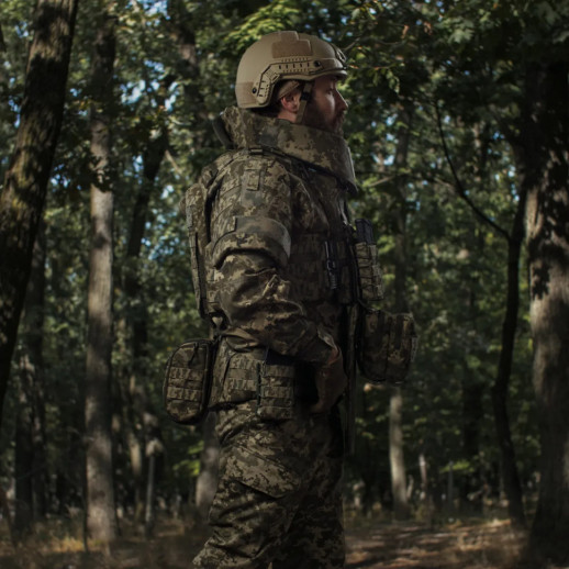 Сумка-напашник Ukrarmor PRO. Размер L(16х28 см). Материал Cordura 500D Пиксель