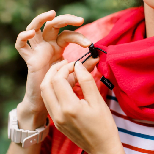 Повязка флисовая Tribe Neck Warmer с затяжкой T-KF-0020 OS, red