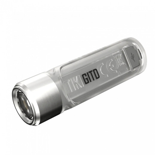 Фонарь наключный Nitecore TIKI GITD (Osram P8+UV, 300 люмен, 7 режимов, USB-С), люминесцентный