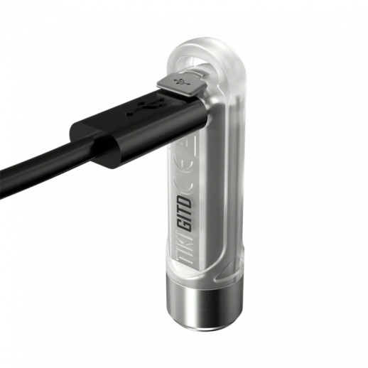 Фонарь наключный Nitecore TIKI GITD (Osram P8+UV, 300 люмен, 7 режимов, USB-С), люминесцентный