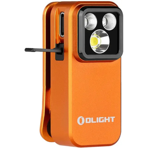 Фонарь Olight Oclip Pro S, оранжевый