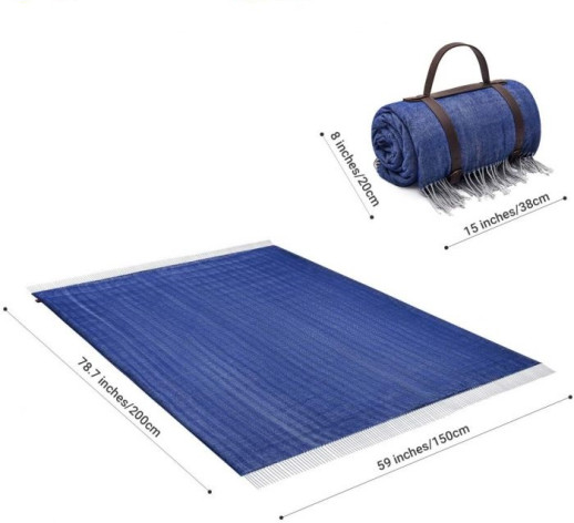 Пикниковый коврик KingCamp MERIDA (KP2012) BLUE / GREY