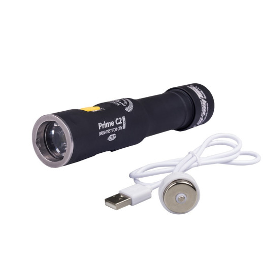 Фонарь Armytek Prime C2 Pro Magnet USB Silver XHP35 (небольшие потертости на аккумуляторе)