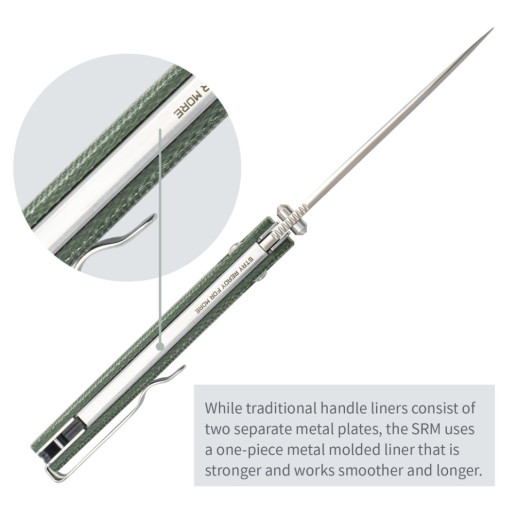 Нож складной SRM Terrier 258L-MG2, зеленый