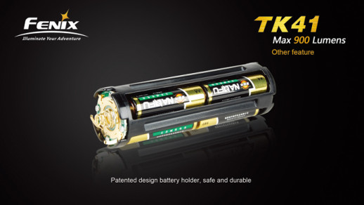 Тактический фонарь Fenix TK41, серый, XM-L U2 LED, 860 люмен