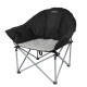Шезлонг KingCamp Heavy duty steel folding chair (KC3976) Black/grey
