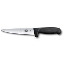 Универсальный нож для мяса Victorinox FIBROX 16см черный Safety Grip 5.5603.16