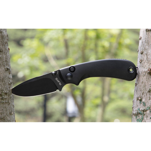 Нож складной карманный Ruike P736-AB, (7.5 см) 14C28N / алюминий, черный
