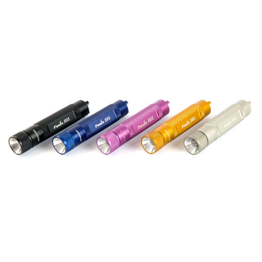 Фонарь-брелок Fenix E01 Nichia, белый, GS LED, 13 лм, синий