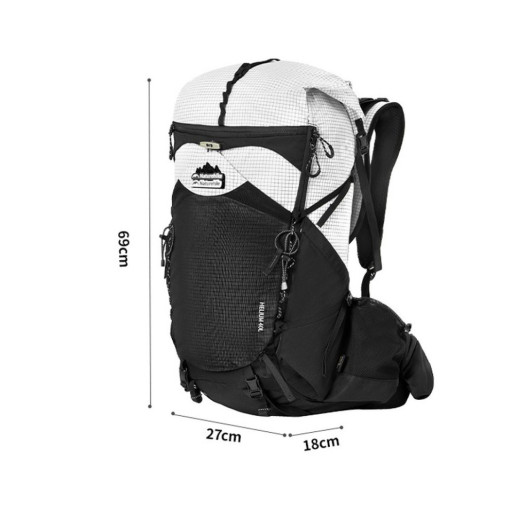 Рюкзак туристический Naturehike Helium CNK2450XB016, 40 л, черный, L