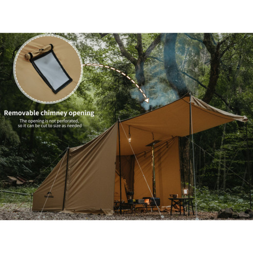 Палатка одноместная с тентом Naturehike CNK2450WS026, коричневая