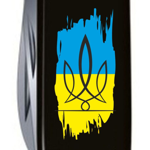 SPARTAN UKRAINE  91мм/12функ/черн /штоп /Трезубец фигурный на фоне флага