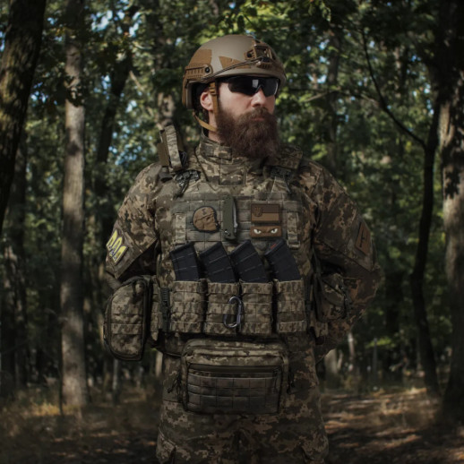 Сумка-напашник Ukrarmor PRO. Размер XL (19х26 см). Материал Cordura 500D Пиксель