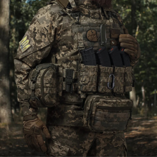 Сумка-напашник Ukrarmor PRO. Размер XL (19х26 см). Материал Cordura 500D Пиксель