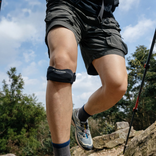Бандаж на колено трикотажный Naturehike Qingjia CNK2650DS014, универсальный размер, черный