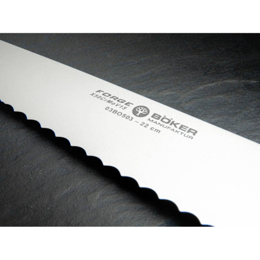 Кованый кухонный нож для хлеба Boker Forge Brotmesser