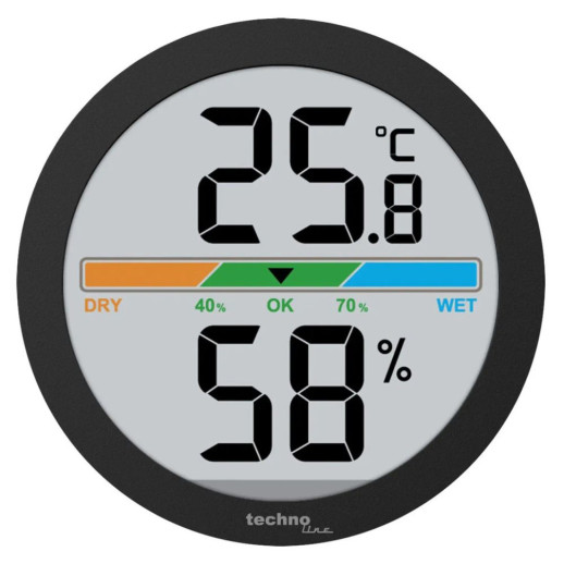 Термогигрометр Technoline WS9418 Black (WS9418)