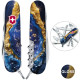 Складной нож Victorinox HUNTSMAN DESIGN Золотисто-голубой кристалл