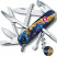 Складной нож Victorinox HUNTSMAN DESIGN Золотисто-голубой кристалл