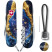 Складной нож Victorinox HUNTSMAN DESIGN Золотисто-голубой кристалл