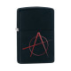 Зажигалка Zippo 218, Black Matte Anarchy, 20842