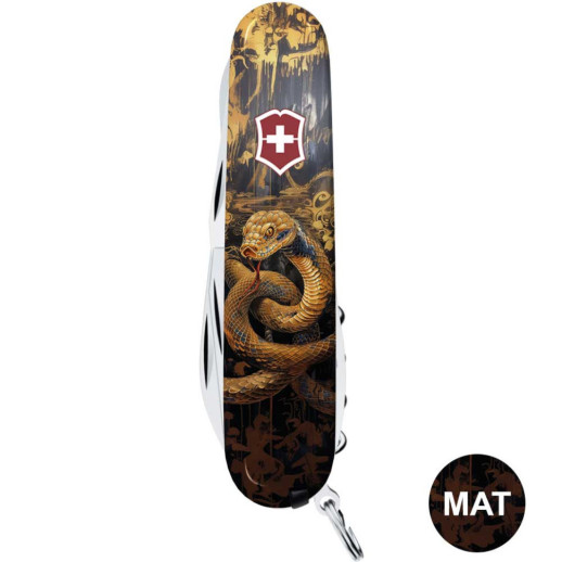 Складной нож Victorinox CLIMBER ZODIAC Золотая деревянная змея 1.3703.3.Z4240pk