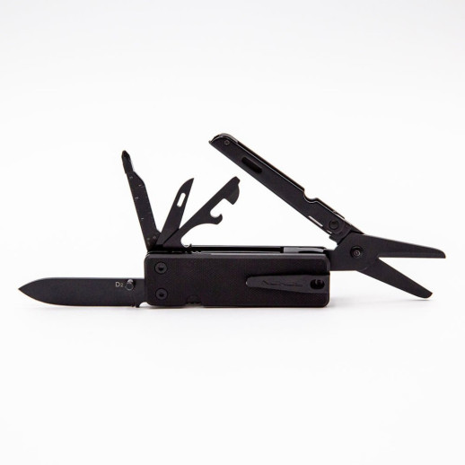 Мини мультитул Roxon KS2E Noir, черное лезвие, черный