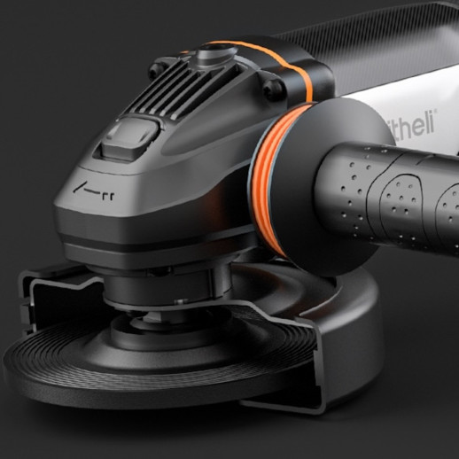 Аккумуляторная угловая шлифмашина бесщеточная Litheli, питание от павербанка (УМБ Litheli Power Bank 20000 mAh, 45 W, 2А в комплекте)