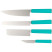 Набор кухонных ножей Butterfork Purest Set Turquoise Green