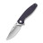 Нож складной туристический Sencut Vyrce (8.9 см) D2 / Canvas Micarta фиолетовый