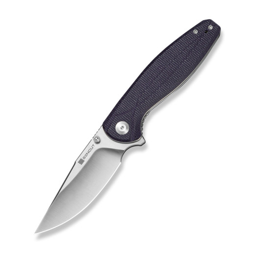Нож складной туристический Sencut Vyrce (8.9 см) D2 / Canvas Micarta фиолетовый
