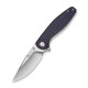 Нож складной туристический Sencut Vyrce (8.9 см) D2 / Canvas Micarta фиолетовый