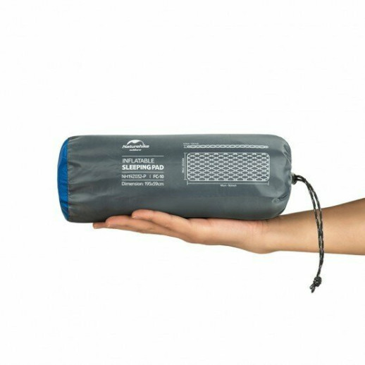 Матрас туристический надувной одноместный Naturehike FC-10 NH19Z032-P, 195x59x6.5 см, оранжевый для кемпинга