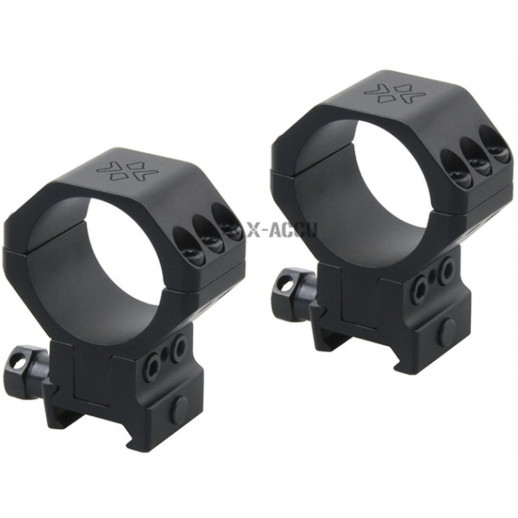 Кольца Vector Optics X-Aссu 30 мм на Вивер/Пикатини с регулируемой высотой 34,5-40,5 мм.