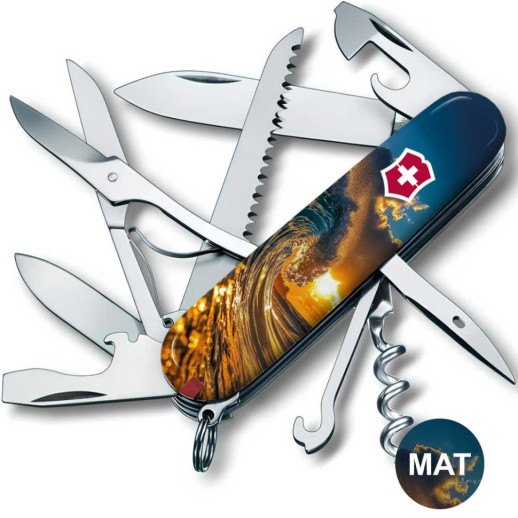 Складной нож Victorinox HUNTSMAN DESIGN Солнечная волна