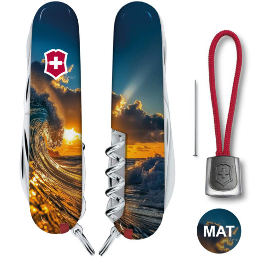 Складной нож Victorinox HUNTSMAN DESIGN Солнечная волна