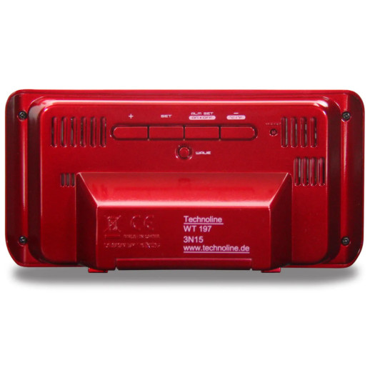 Часы настольные Technoline WT197 Red (WT197)