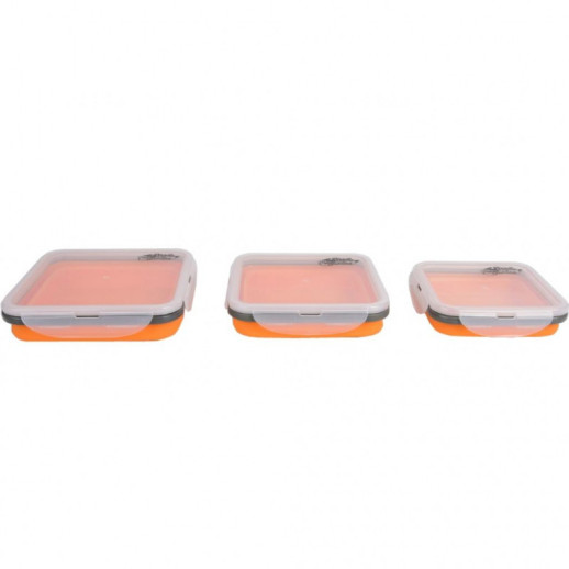 Набор из 3х контейнеров силиконовых Tramp TRC-089-orange