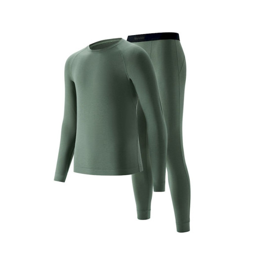 Комплект термобелья мужского Naturehike NH22NY001, демисезон, размер XXL, зеленый