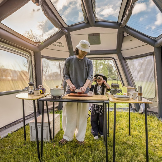 Палатка восьмиместная надувная Naturehike Gen Air FL CNK2550WS046, светло-серая