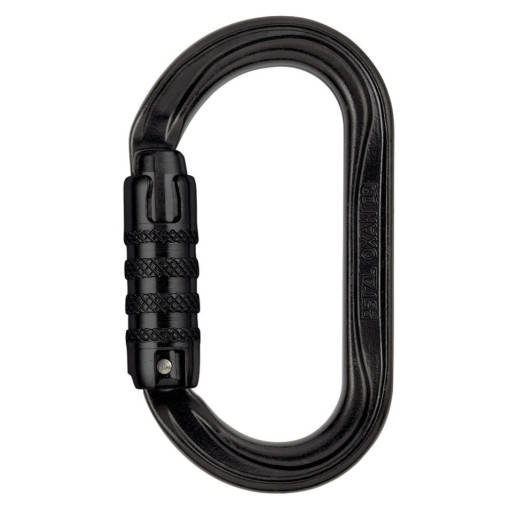 Карабин стальной Petzl OXAN triact-lock steel black