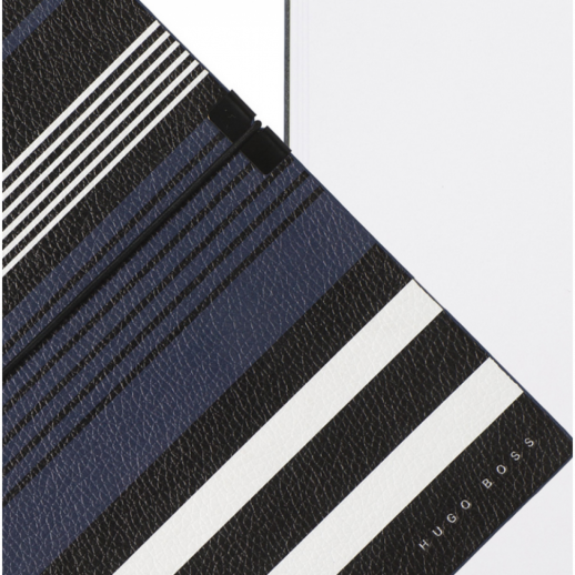 Блокнот для заметок A6 Hugo Boss Storyline Stripes - синий