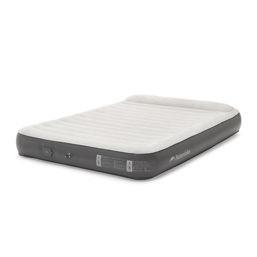 Самонадувающийся матрас, двухместный, со встроенной помпой Naturehike CNK2450WS040, 250 мм, серый