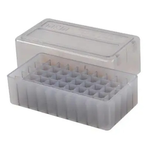 Кейс MTM д/пист.патр.38 Spec., 9 mm 38 SPEC на 50 патр. дымчатый