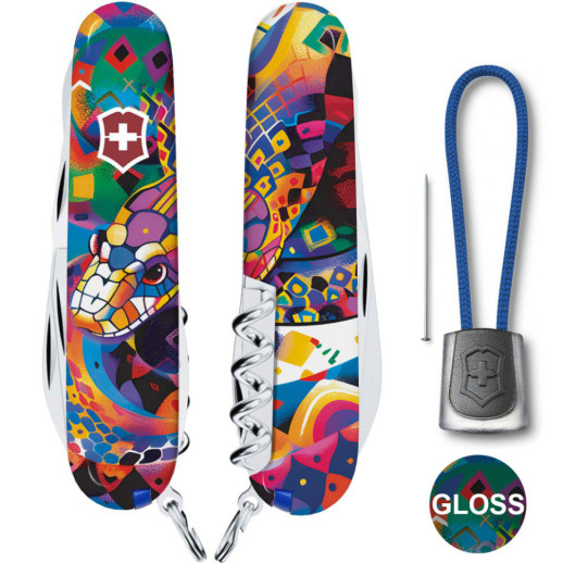 Складной нож Victorinox CLIMBER ZODIAC Яркая змея 1.3703.Z4260pk