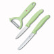 Кухонный набор из 3-ёх предметов Victorinox Swiss Classic Trend Colors Paring Knife Set with Tomato and Kiwi Peeler (6.7116.33L42), салатовый