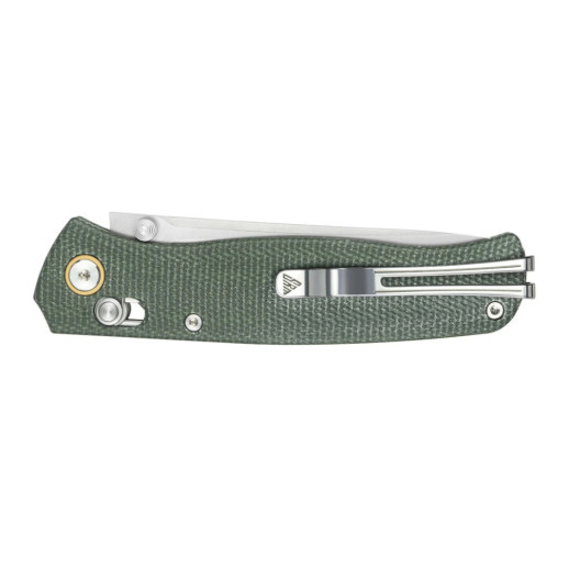 Нож складной туристический SRM Medal (8,2 см) 140Cr/Micarta, зеленый