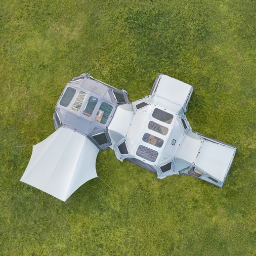 Палатка восьмиместная надувная Naturehike Gen Air FL CNK2550WS046, серая